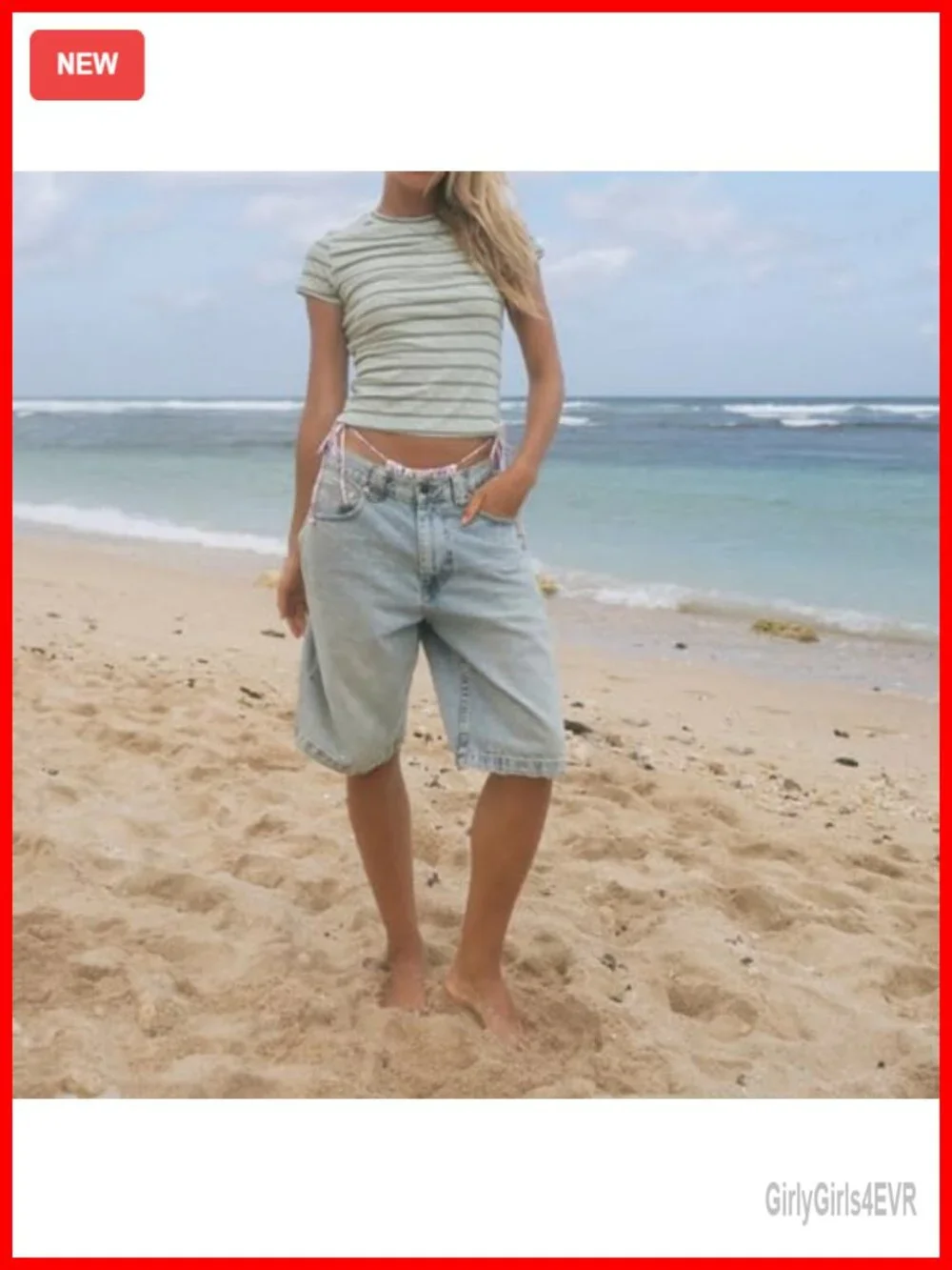 High Waisted Carpenter Denim Shorts with Pockets Y2K Trendy Summer Jorts